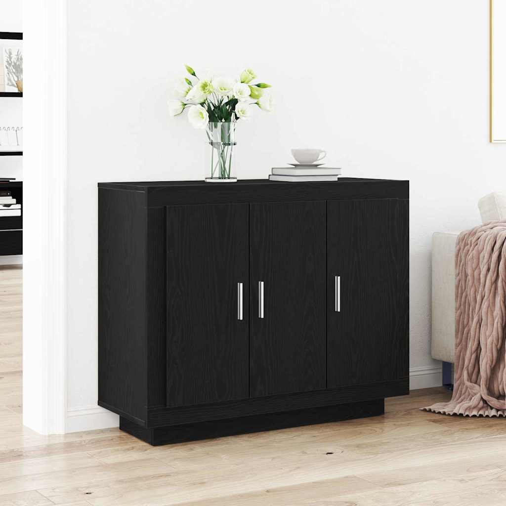 Levně vidaXL Servírovací skříň Černý dub 92 x 35 x 75 cm kompozitní dřevo