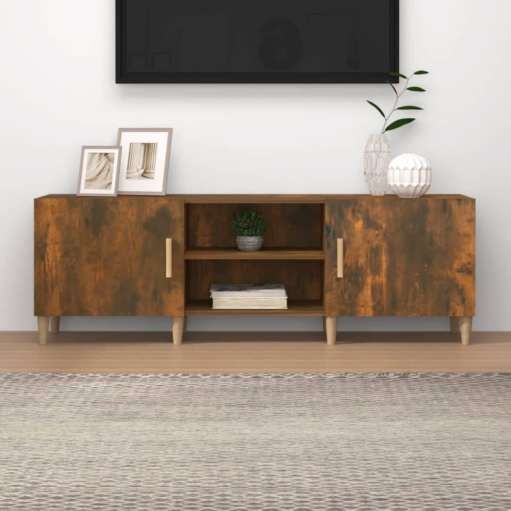 Levně vidaXL TV skříňka kouřový dub 150 x 30 x 50 cm kompozitní dřevo
