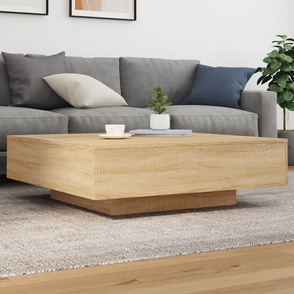 Levně vidaXL Konferenční stolek dub sonoma 100x100x31 cm kompozitní dřevo
