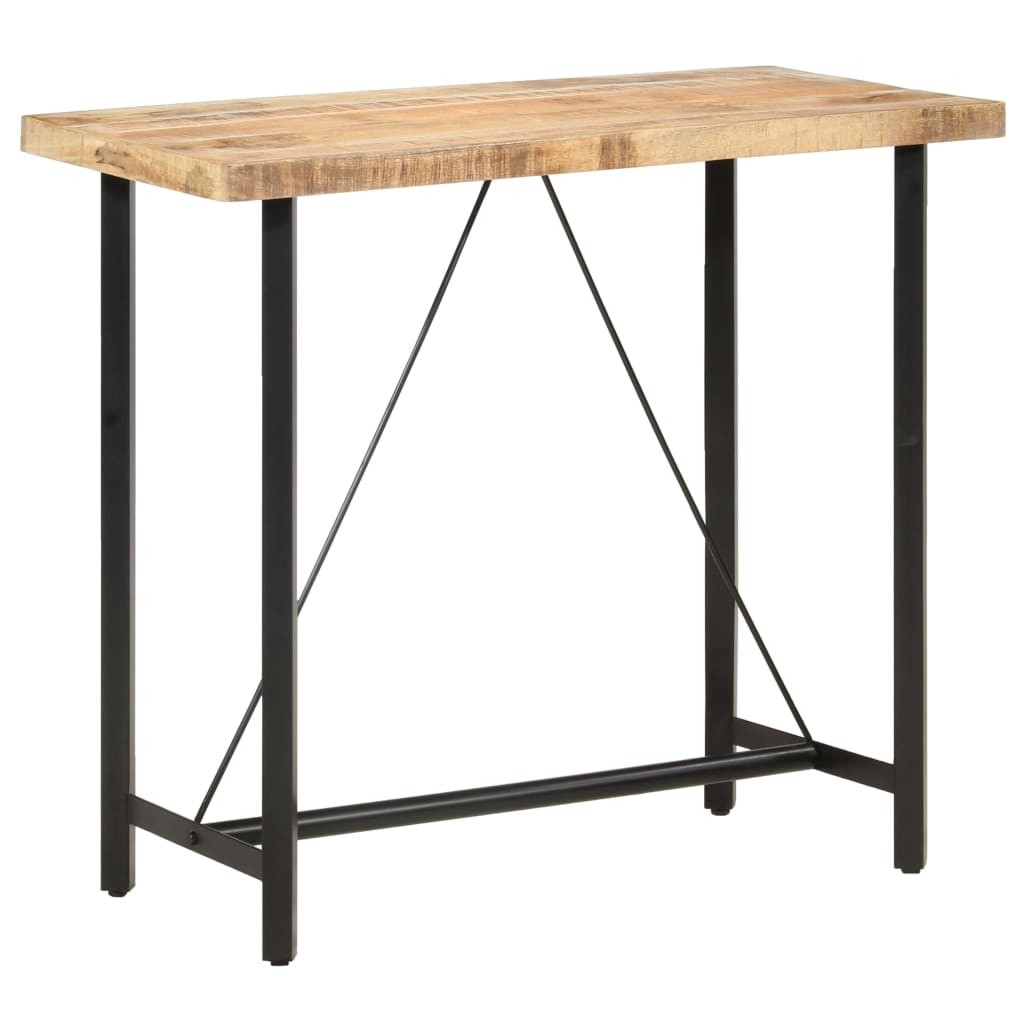 Levně vidaXL Barový stůl 120 x 58 x 107 cm hrubé mangovníkové dřevo