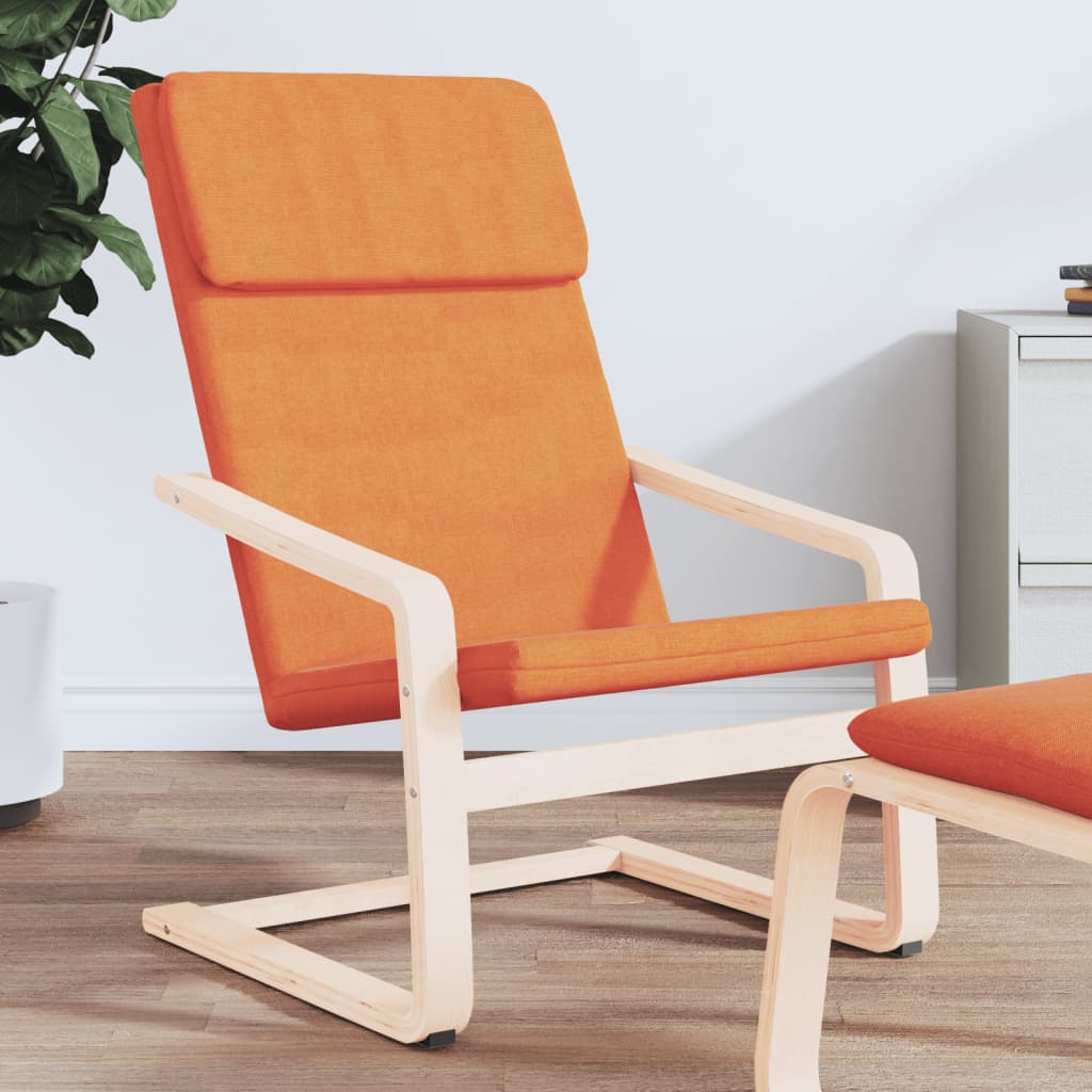 vidaXL Relaxační židle tmavě žlutá textil
