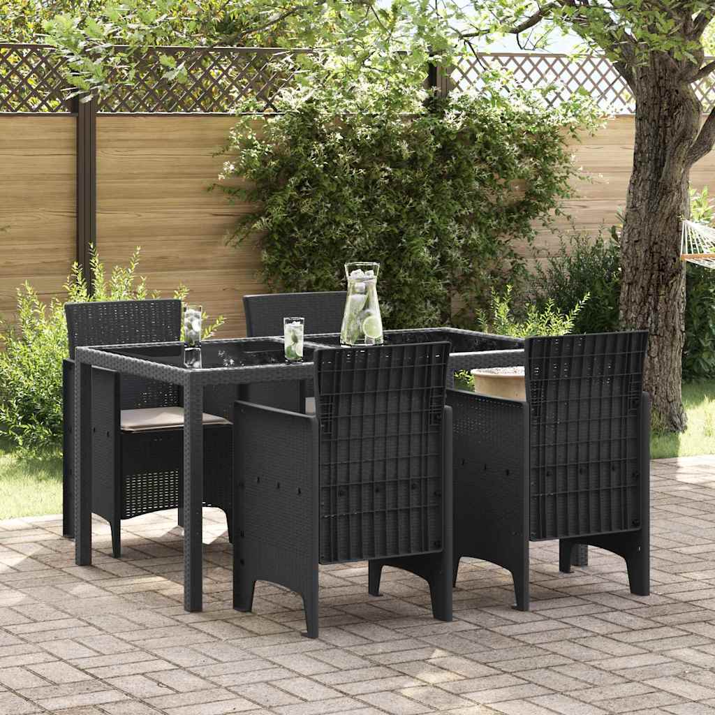 Levně vidaXL Zahradní křeslo 4 pcs Antracit 53 x 49 x 85 cm Polypropylen