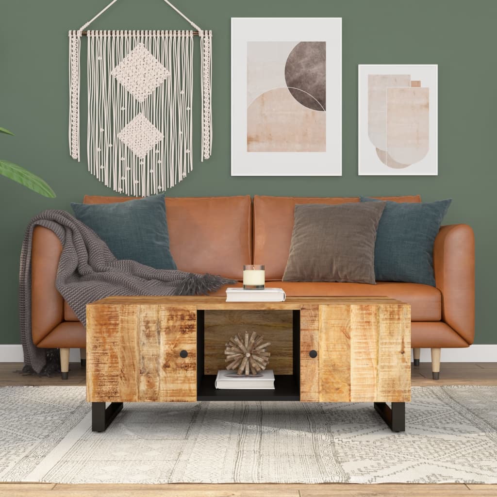 Levně vidaXL Konferenční stolek 100x54x40 cm masivní mangovník a kompozit