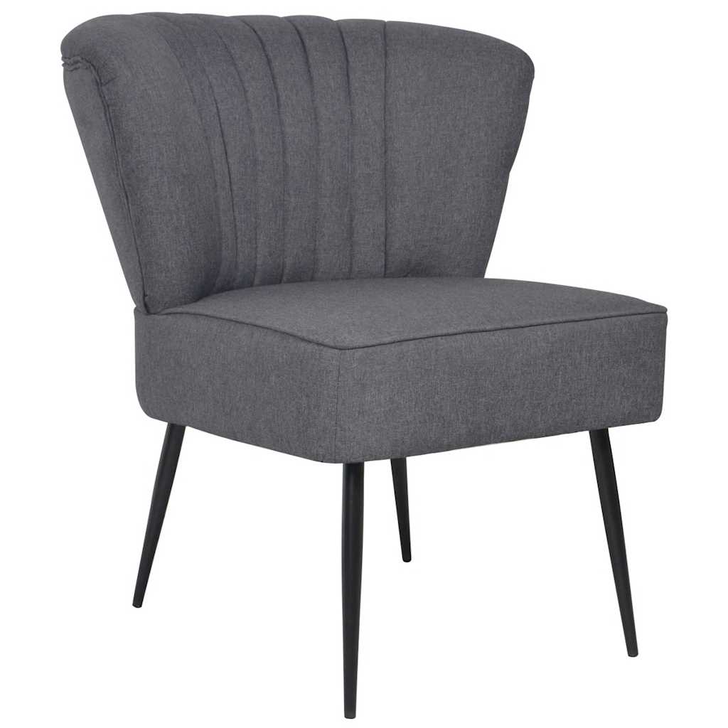 Levně vidaXL Koktejlová židle tmavě šedá textil