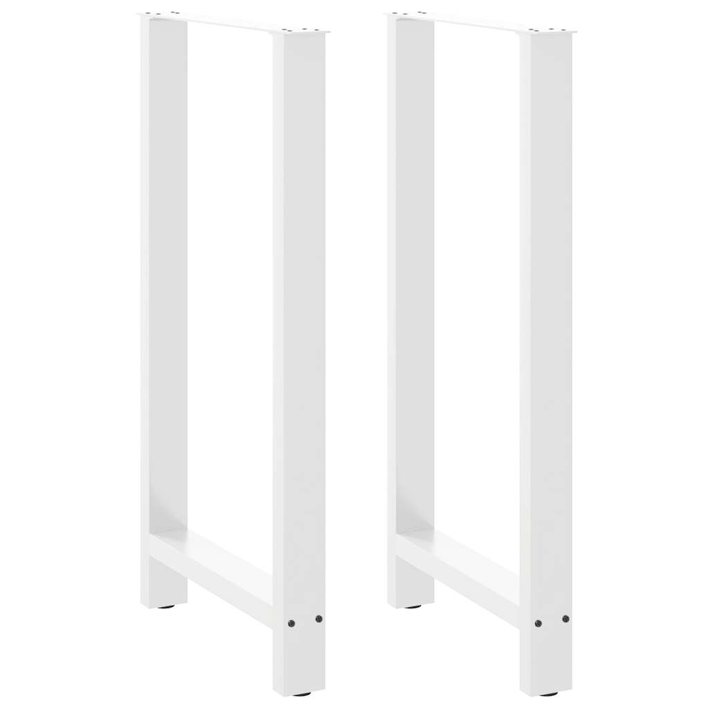 Levně vidaXL Nohy barového stolu bílé 2 ks 60 x (110-111) cm ocelové