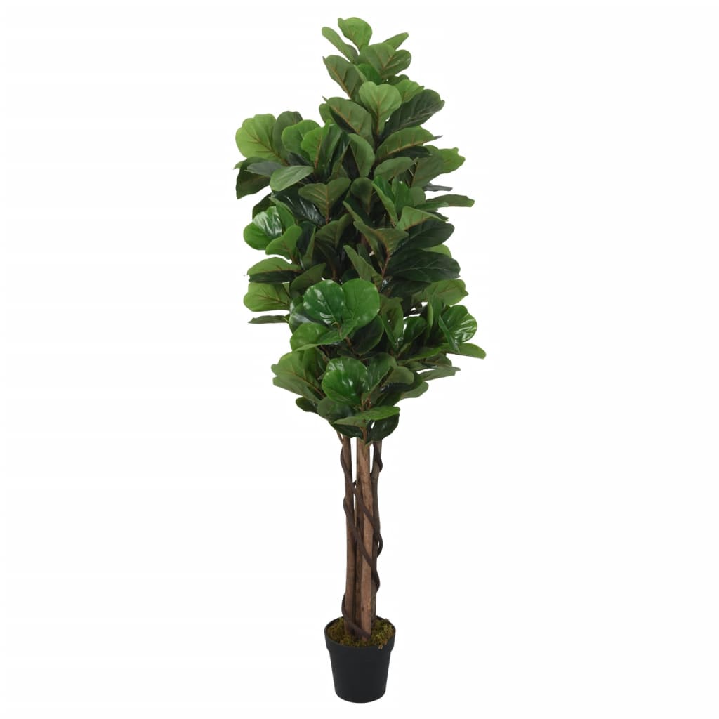 Levně vidaXL Umělý fíkus lyrový 180 listů 150 cm zelený