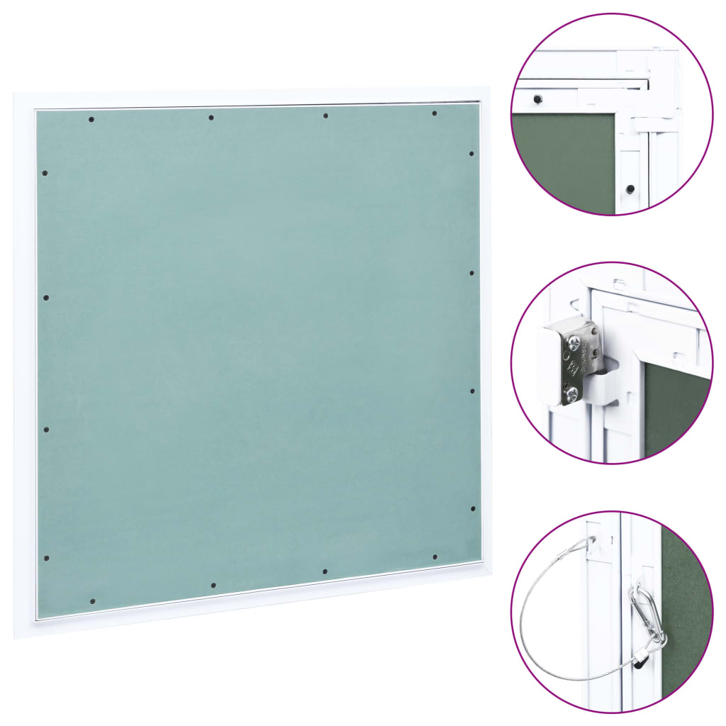 Levně vidaXL Přístupový panel s hliníkovým rámem a sádrokartonem 700x700 mm