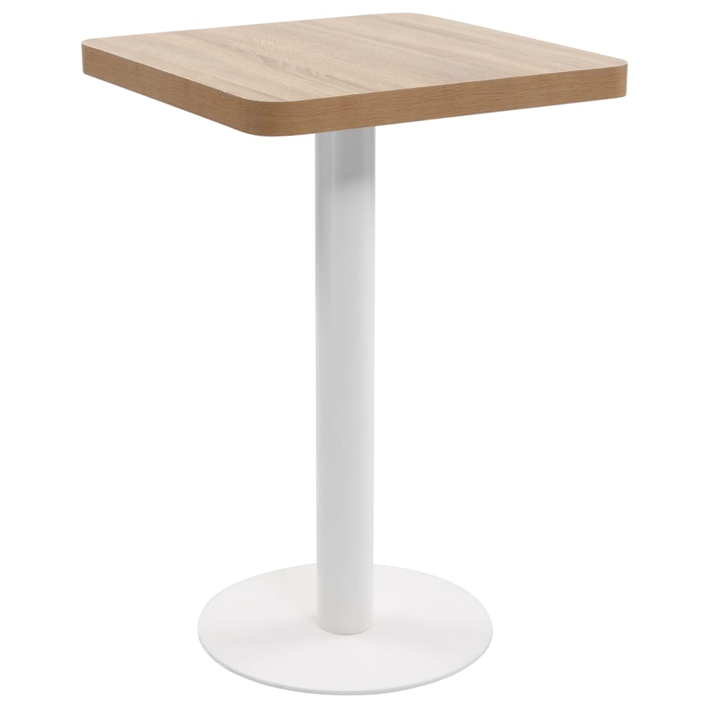 Levně vidaXL Bistro stolek světle hnědý 50 x 50 cm MDF