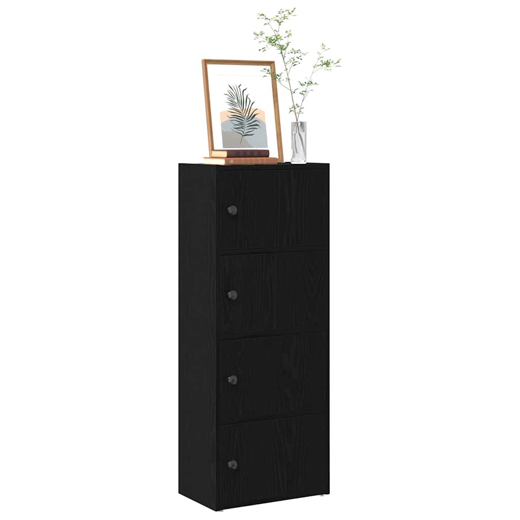 Levně vidaXL Knihovna černý dub 40x24x102 cm kompozitní dřevo