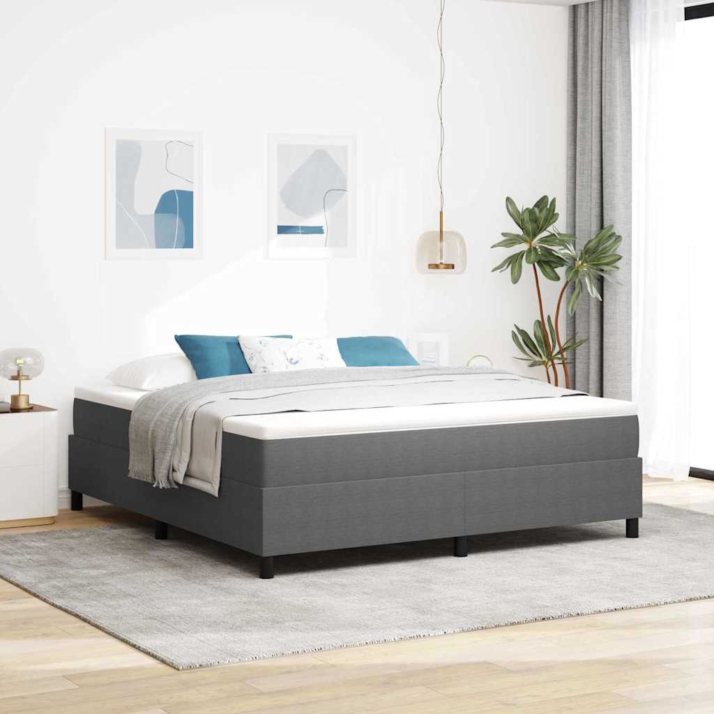 vidaXL Postel s boxspringem Světle šedá a bílá 180 x 200 cm