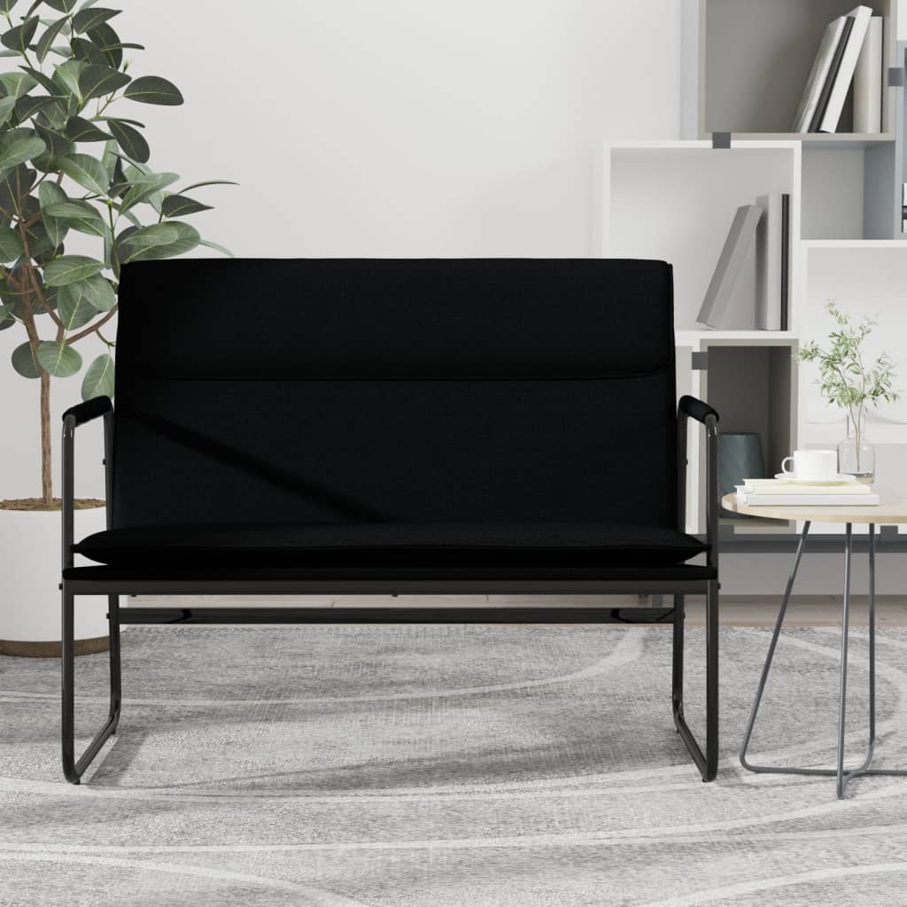 Levně vidaXL Lavice černá 100 x 64 x 80 cm textil