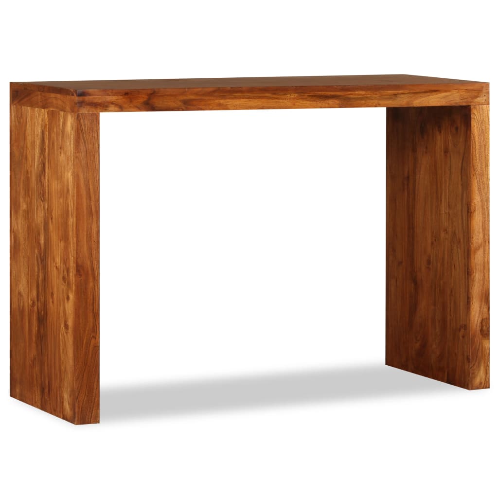 Levně vidaXL Konzolový stolek masivní dřevo s medovým povrchem 110x40x76 cm