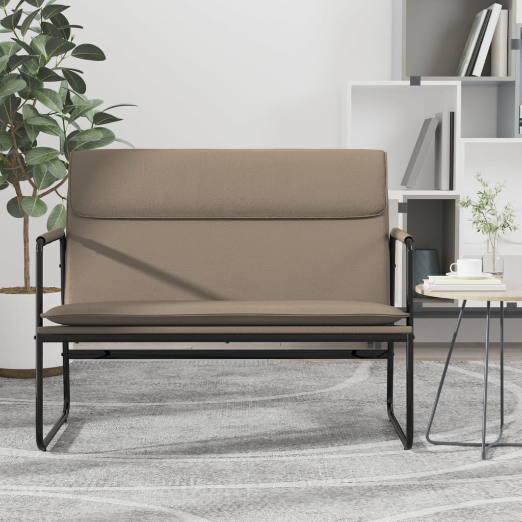 Levně vidaXL Lavice cappuccino 100 x 64 x 80 cm umělá kůže