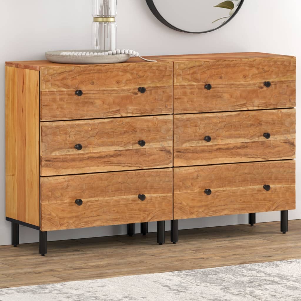 Levně vidaXL Odkládací skříňky 2 ks 60 x 33 x 75 cm masivní akáciové dřevo