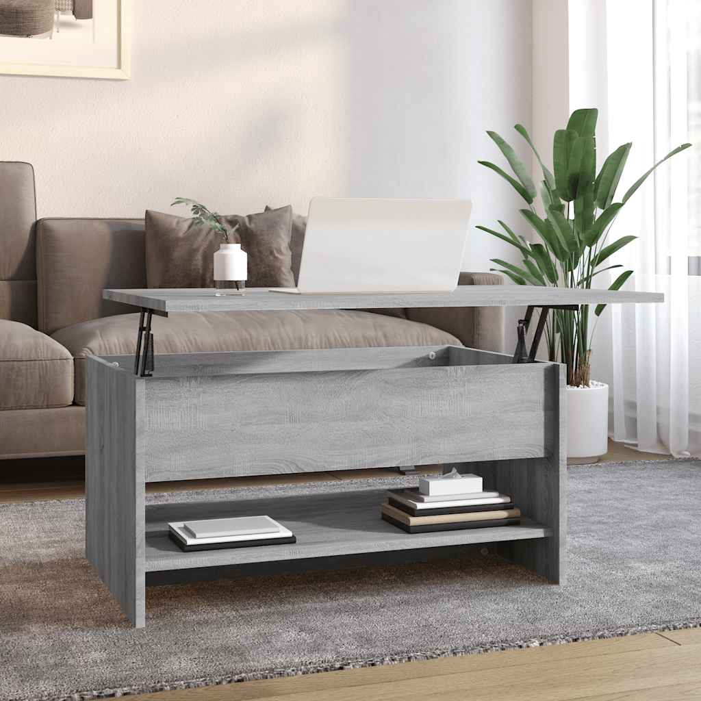 Levně vidaXL Konferenční stolek šedý sonoma 80x50x40 cm kompozitní dřevo