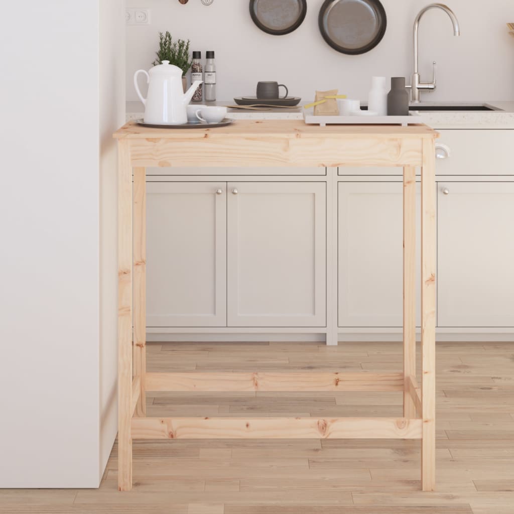 Levně vidaXL Barový stolek 100 x 50 x 110 cm masivní borové dřevo