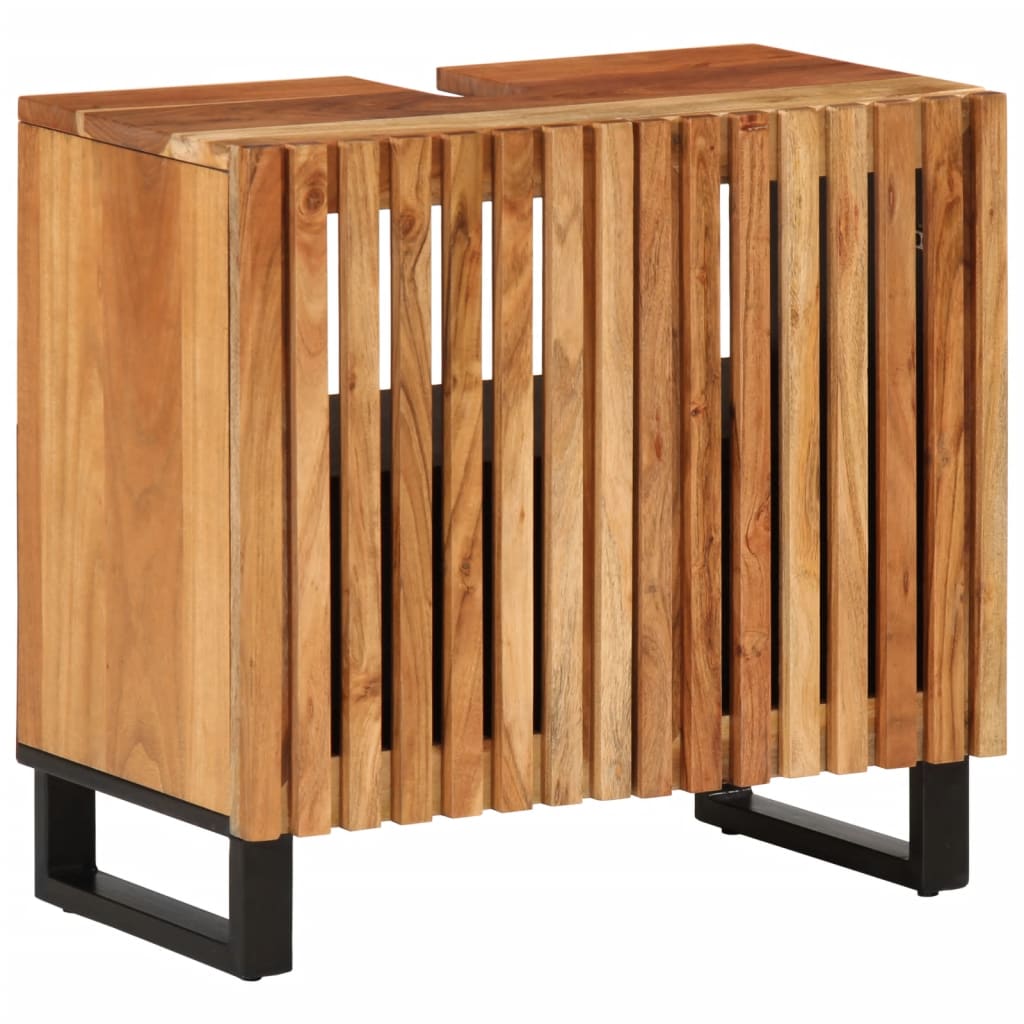 Levně vidaXL Koupelnová skříňka pod umyvadlo 62 x 34 x 58 cm masivní akácie