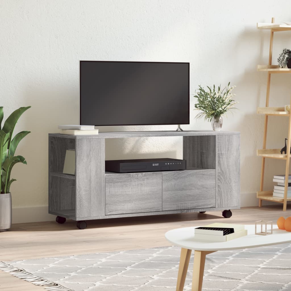 Levně vidaXL TV skříňka šedá sonoma 102 x 34,5 x 43 cm kompozitní dřevo