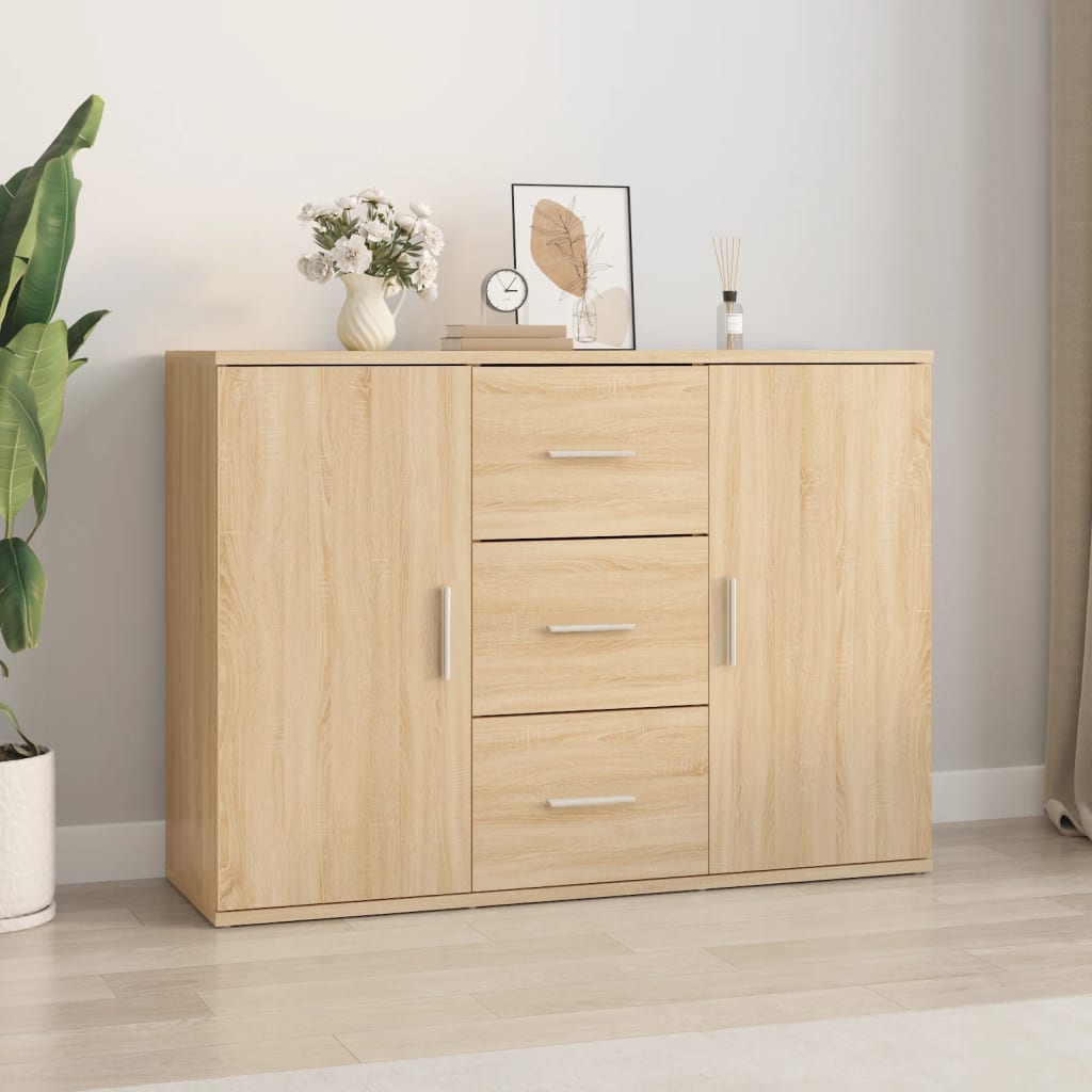 Levně vidaXL Příborník dub sonoma 91 x 29,5 x 65 cm kompozitní dřevo