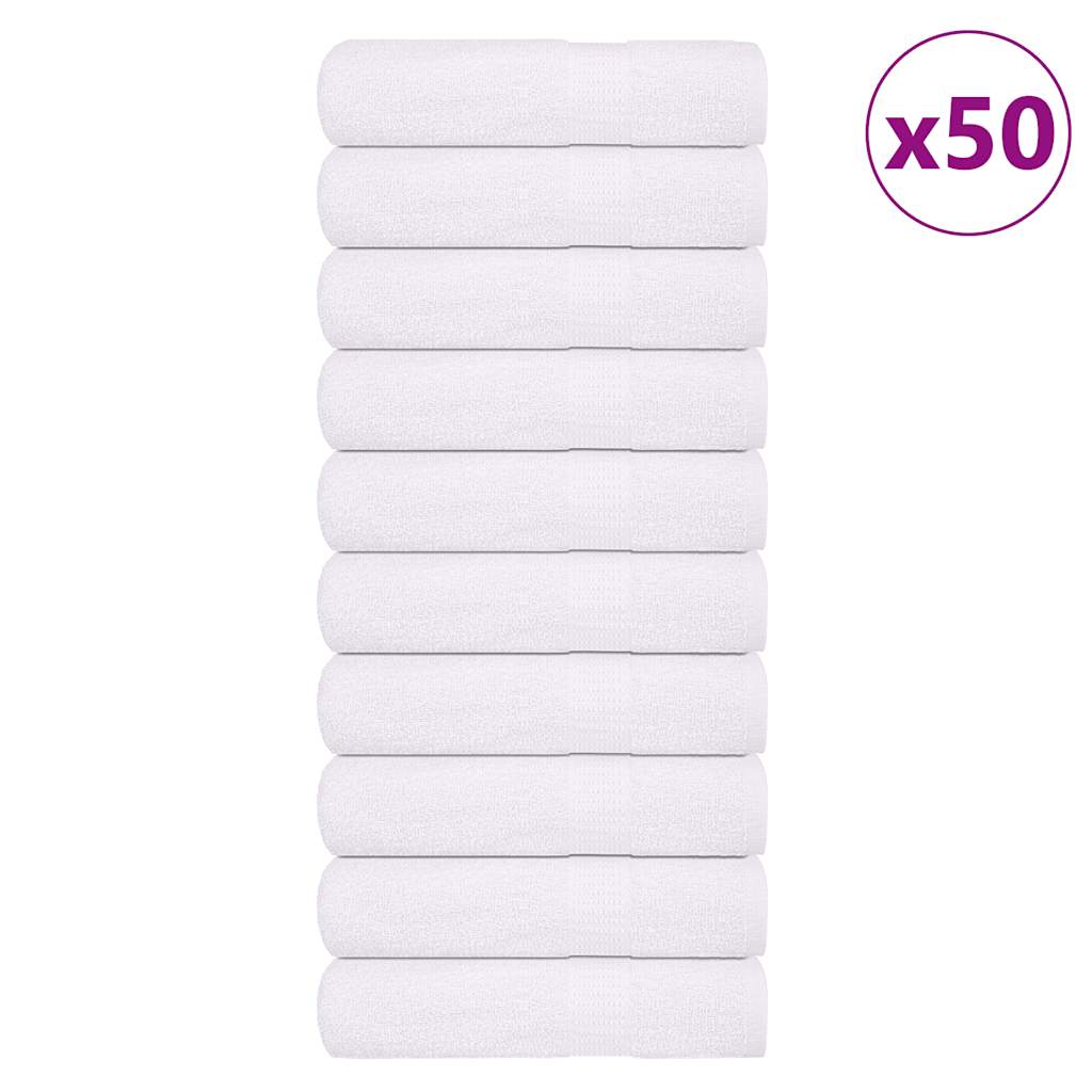 Levně vidaXL Ručníky FROGN 50 ks bílé 50x100 cm 360 g/m²