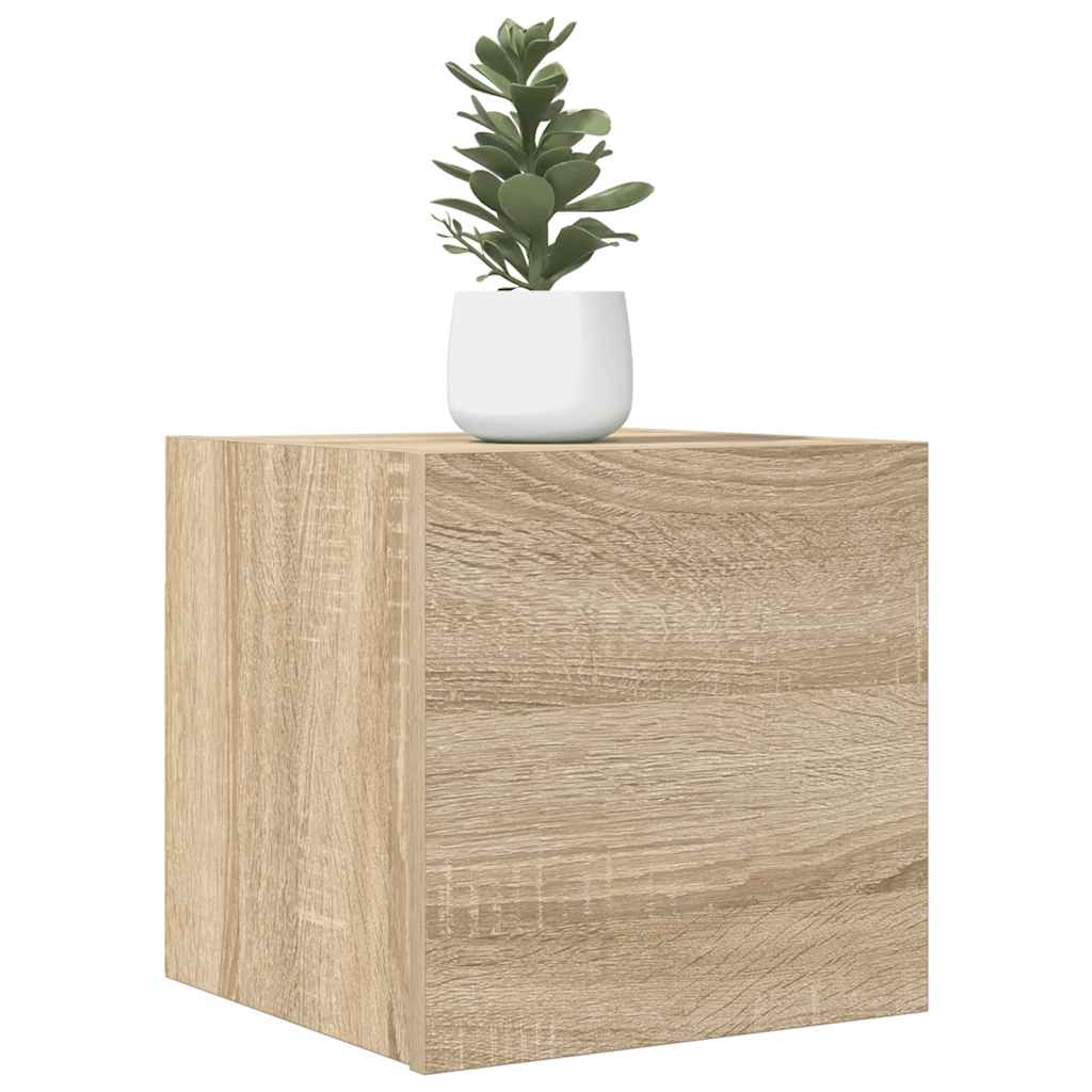Levně vidaXL Nástěnné TV skříňky 4 ks dub sonoma 30,5x30x30 cm