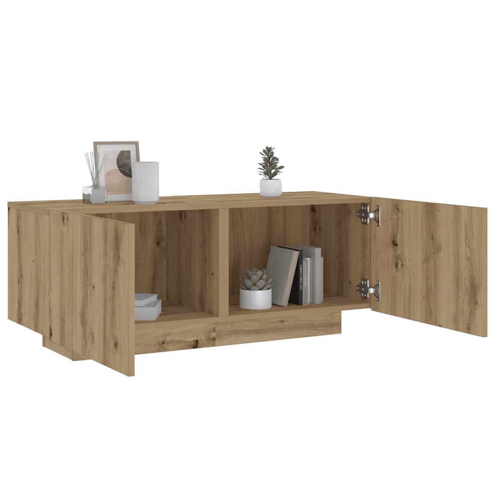 Levně vidaXL Noční stolek dub artisan 100x35x40 cm kompozitní dřevo