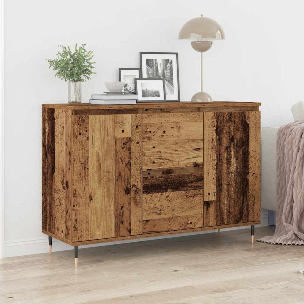 vidaXL Servírovací skříň se zásuvkou Staré dřevo 101,5 x 35 x 70 cm