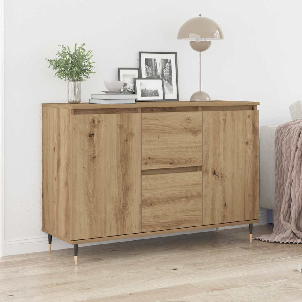 vidaXL Servírovací skříň se zásuvkou Artisanový dub 101,5 x 35 x 70 cm