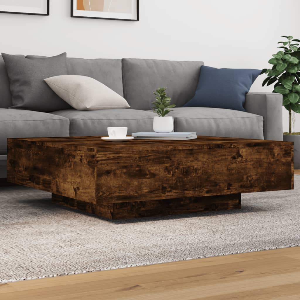 Levně vidaXL Konferenční stolek kouřový dub 100x100x31 cm kompozitní dřevo