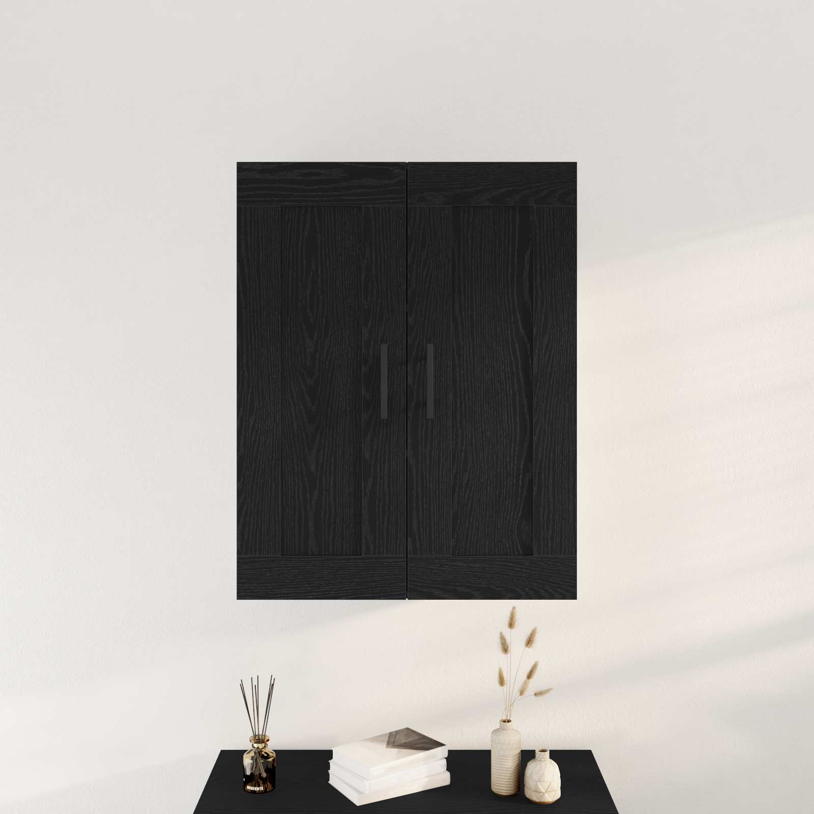 Levně vidaXL Nástěnná skříň Černý dub 69,5 x 34 x 90 cm kompozitní dřevo