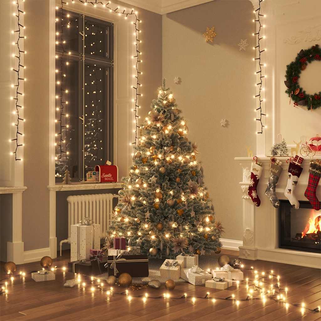 Levně vidaXL Kompaktní LED řetěz se 3 000 LED diod teplý bílý 65 m PVC