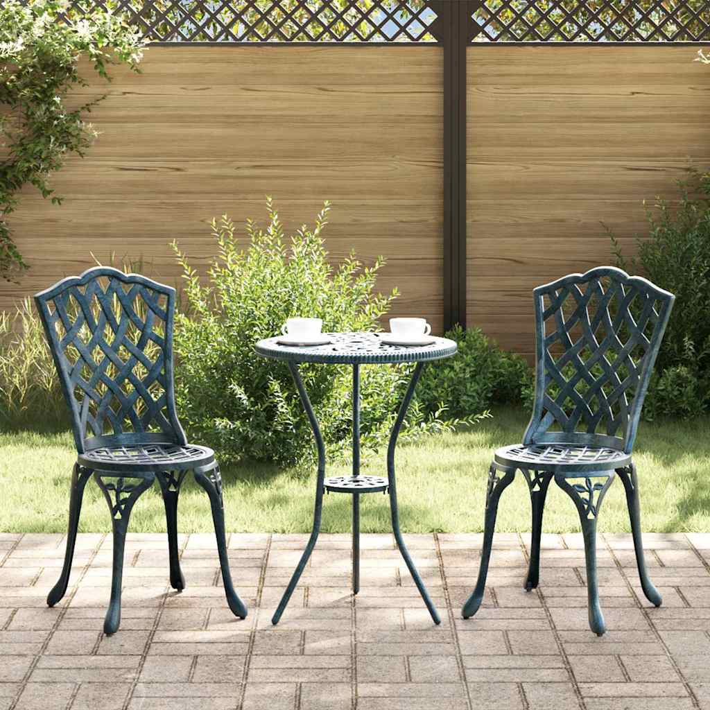 vidaXL Zahradní bistro set 3 pcs Zelená Hliník