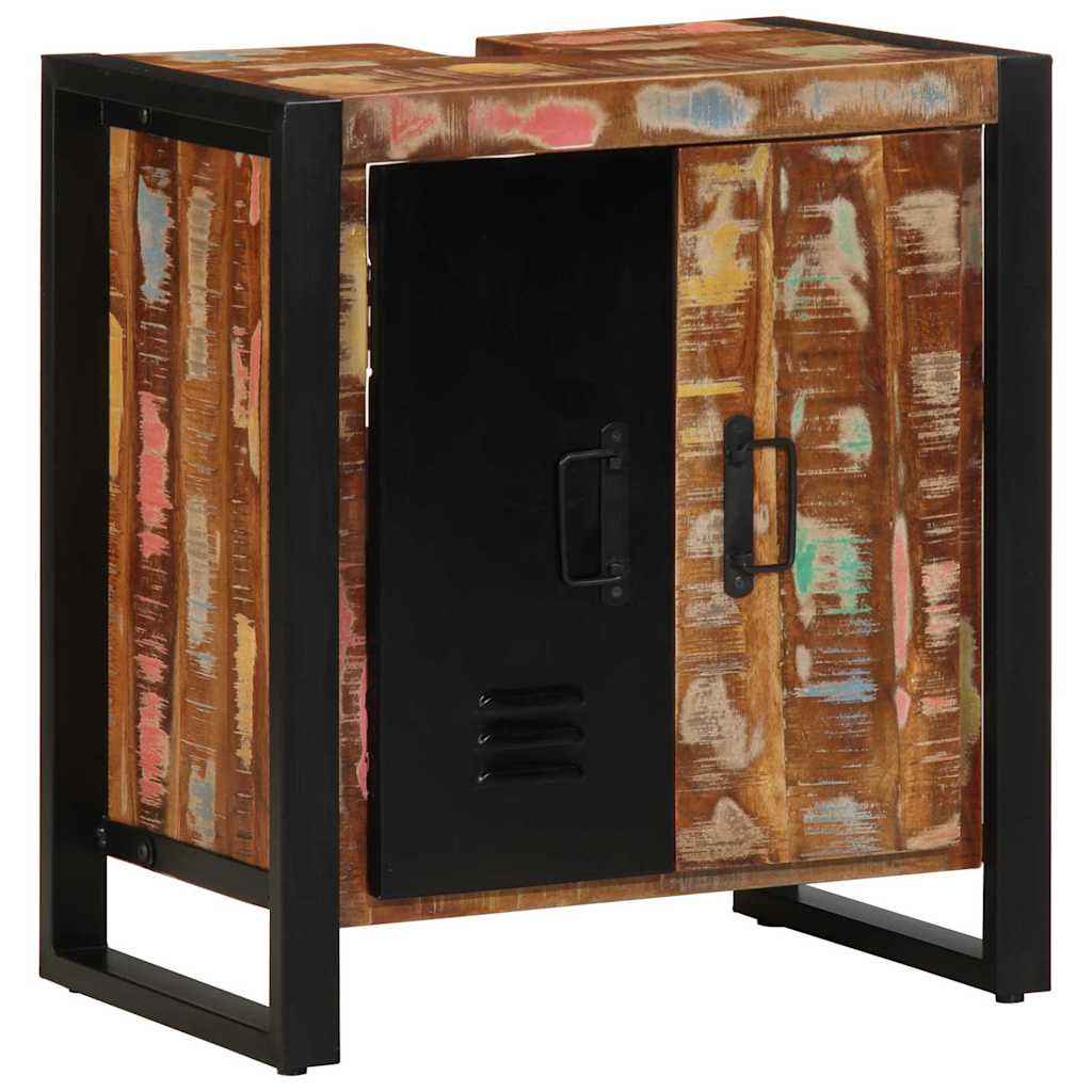 vidaXL Koupelnová skříň Hnědá 55 x 35 x 60 cm Masivní obnovované dřevo