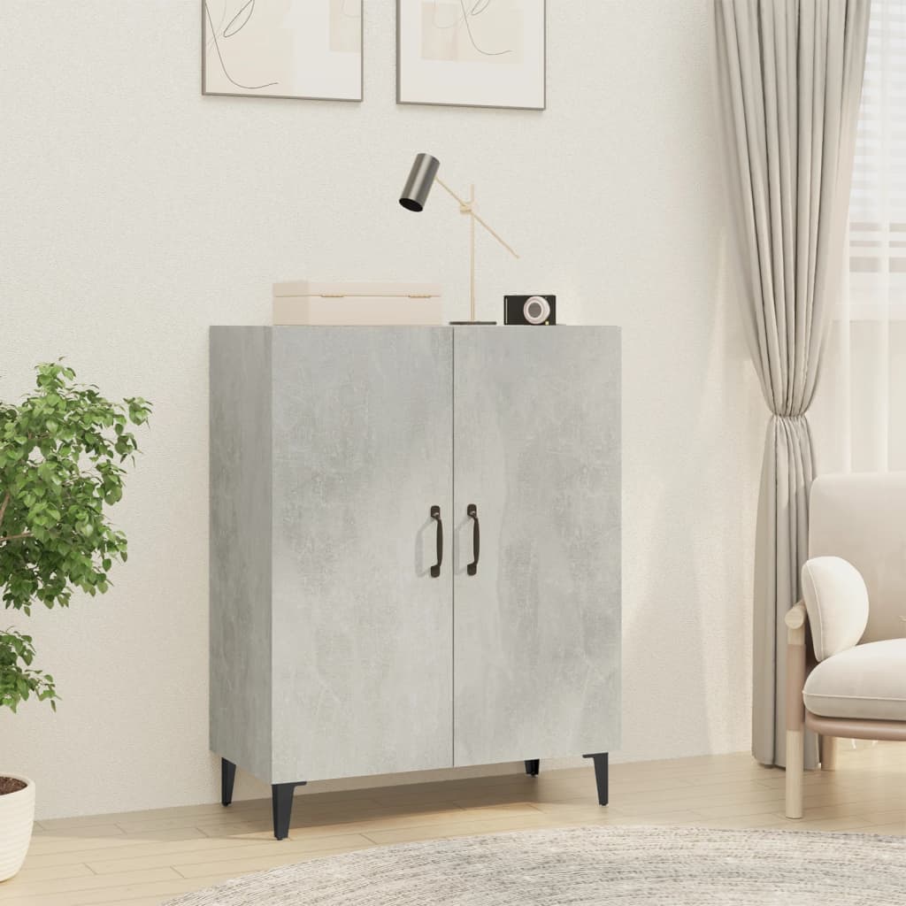 Levně vidaXL Příborník betonově šedý 70 x 34 x 90 cm kompozitní dřevo