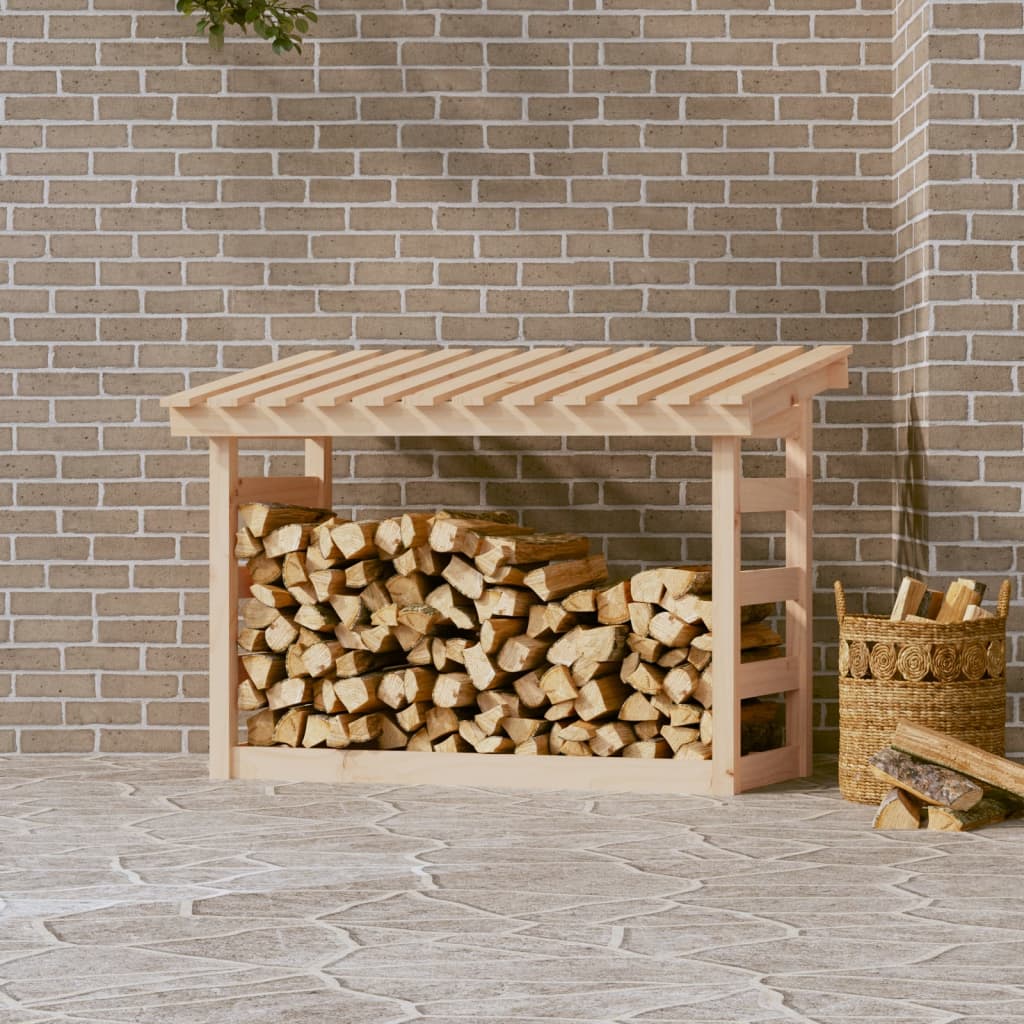 Levně vidaXL Stojan na dřevo 108x64,5x110 cm masivní borovice