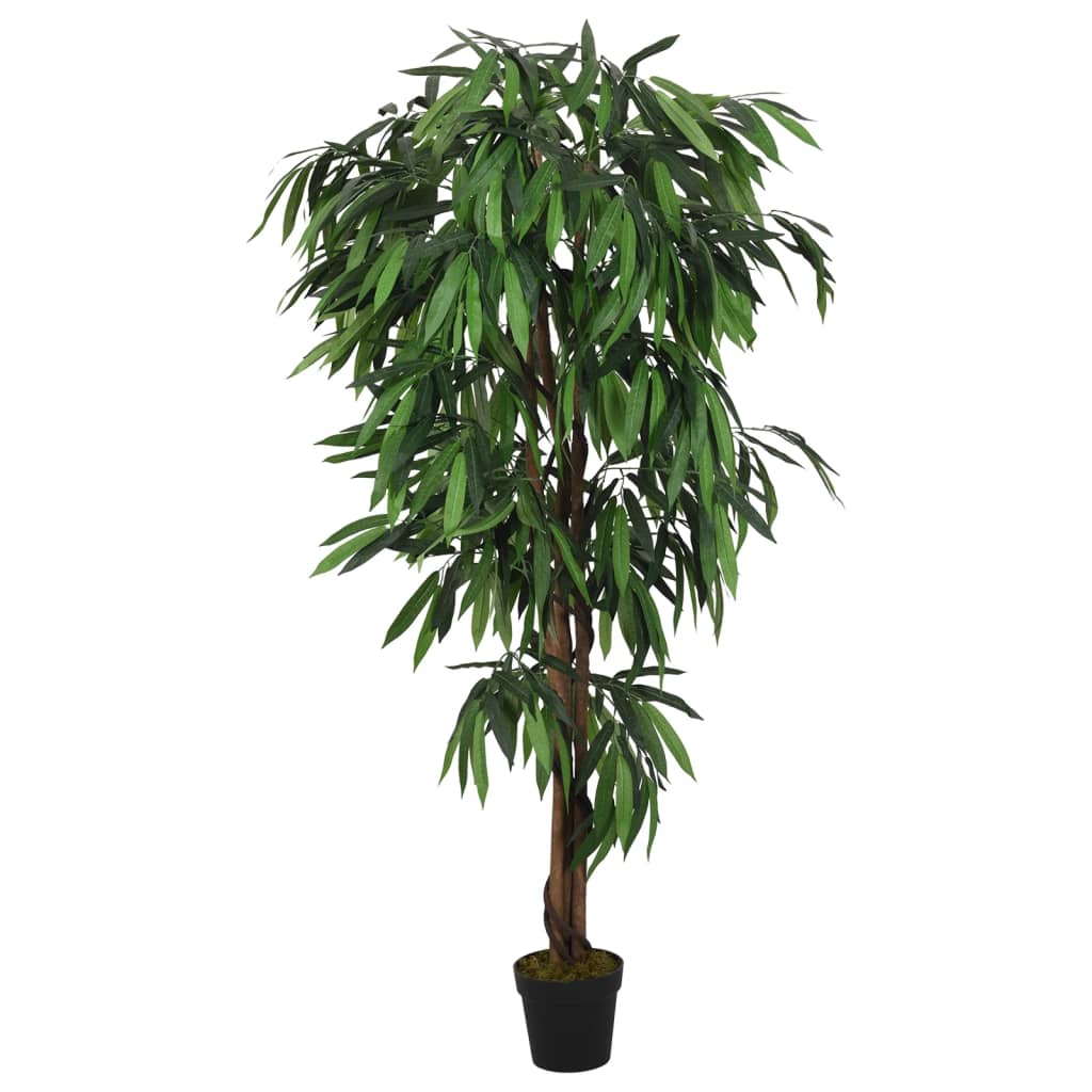 Levně vidaXL Umělý mangovník 600 listů 150 cm zelený