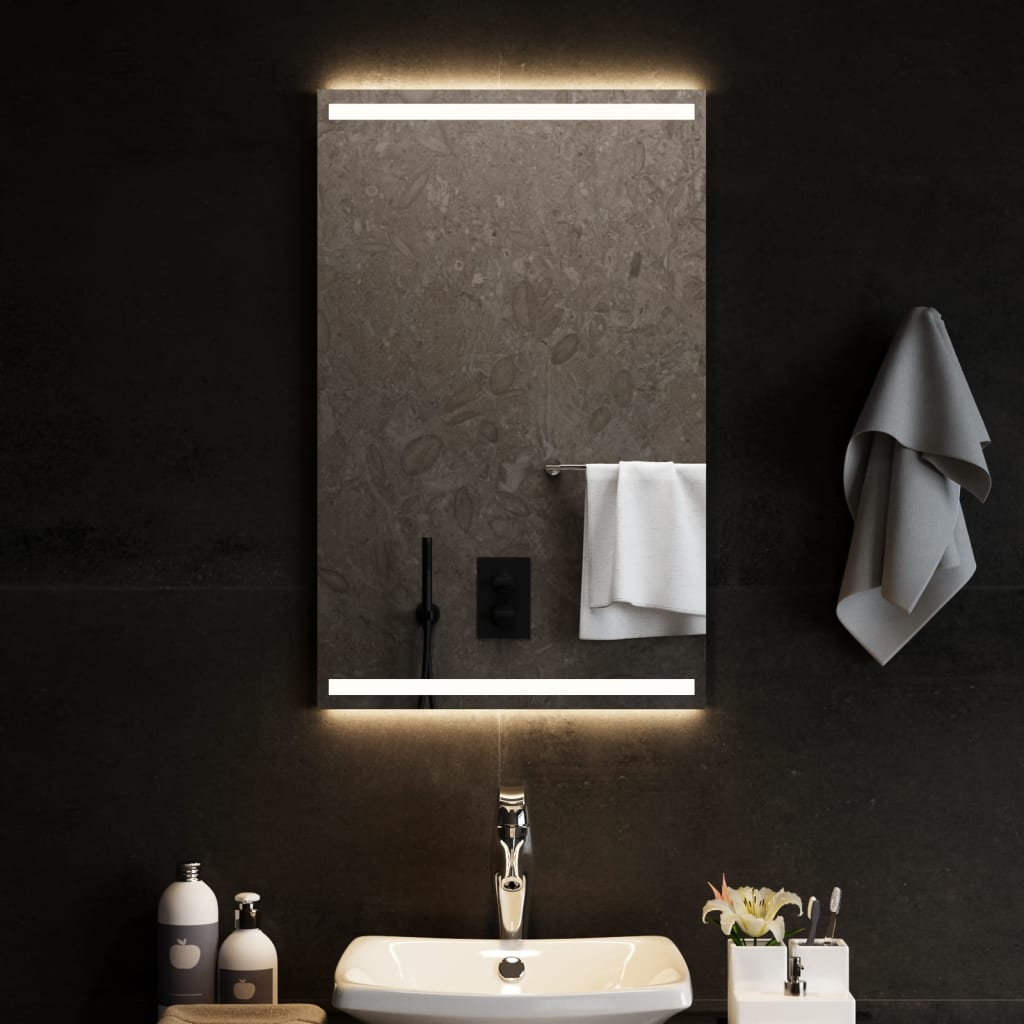 Levně vidaXL Koupelnové zrcadlo s LED osvětlením 50x80 cm