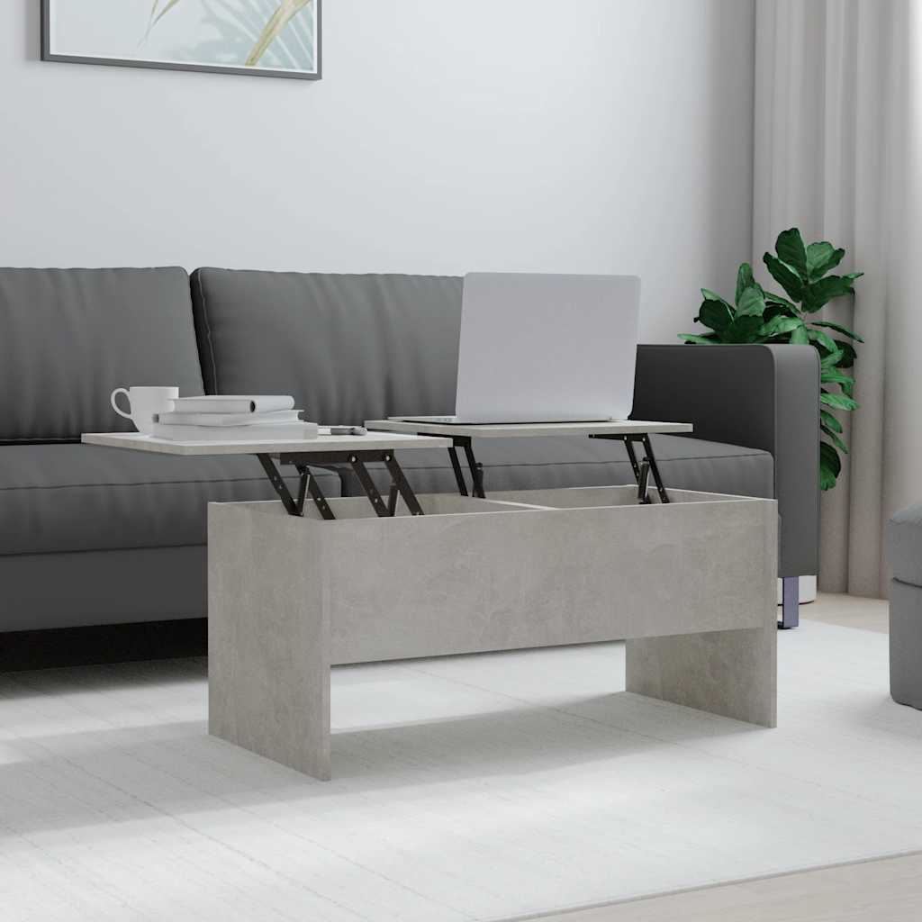 Levně vidaXL Konferenční stolek betonově šedý 102 x 50,5 x 46,5 cm kompozit