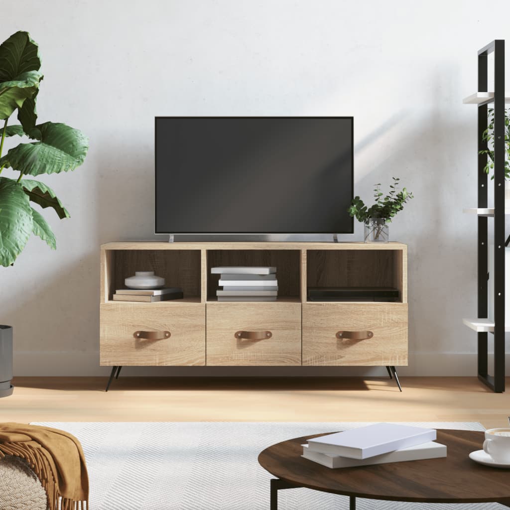 Levně vidaXL TV skříňka dub sonoma 102 x 36 x 50 cm kompozitní dřevo