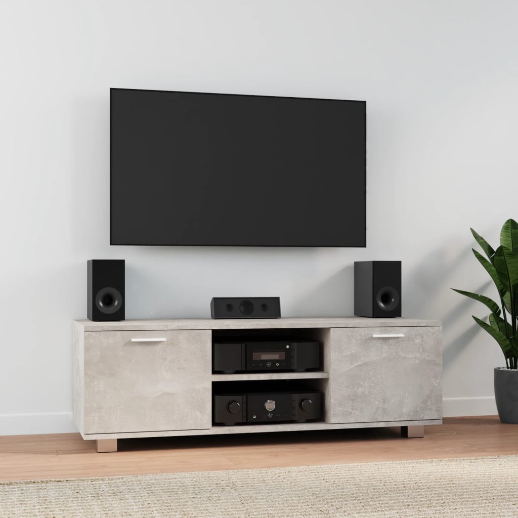 Levně vidaXL TV skříňka betonově šedá 120x40,5x35 cm kompozitní dřevo