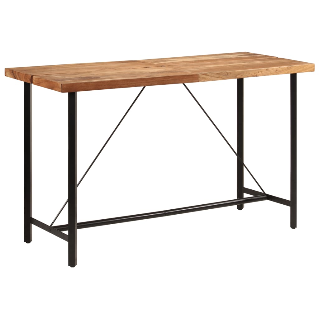 Levně vidaXL Barový stůl 180 x 70 x 107 cm masivní akáciové dřevo a železo