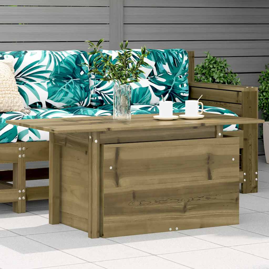 Levně vidaXL Zahradní stůl 100 x 50 x 75 cm impregnovaná borovice
