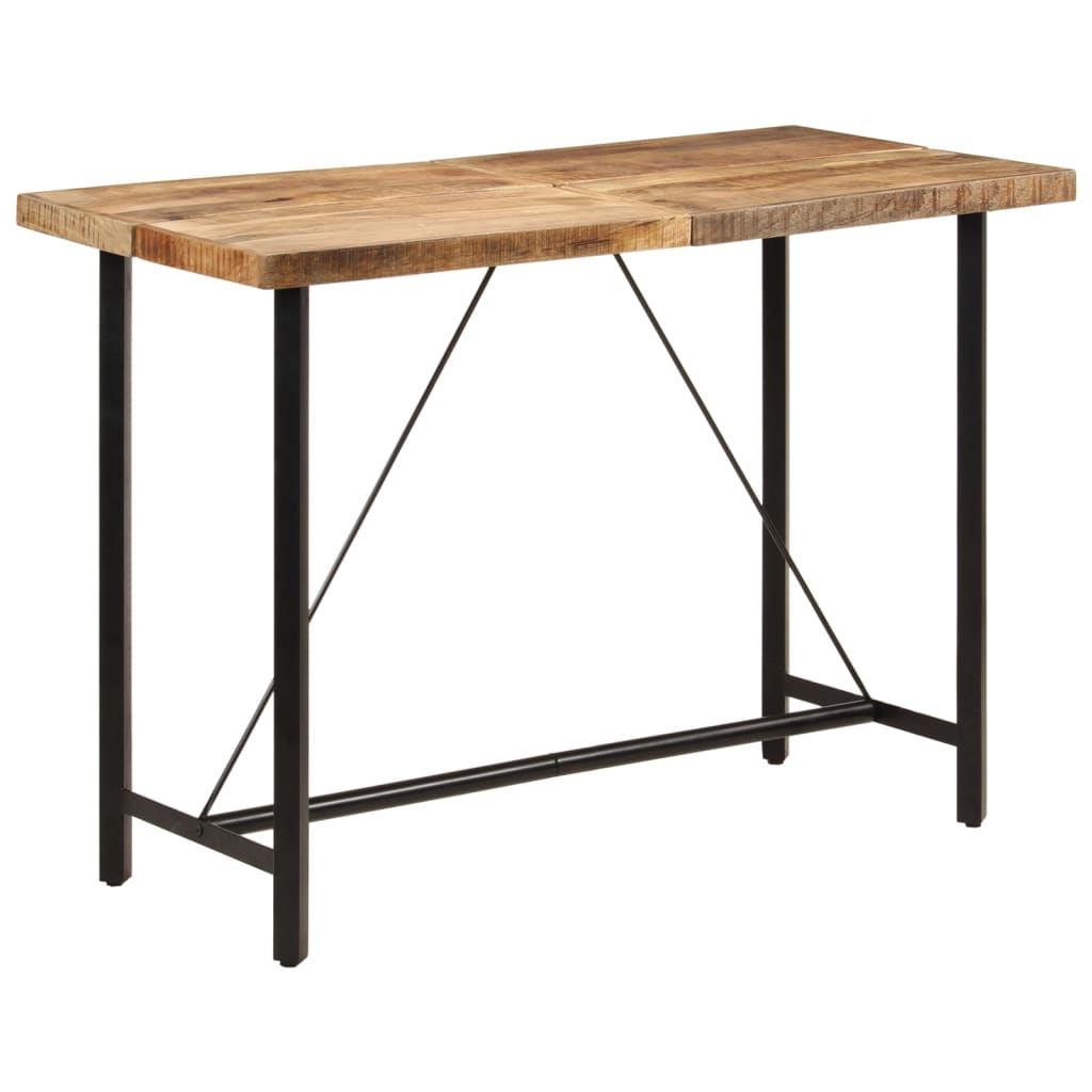 Levně vidaXL Barový stůl 150 x 70 x 107 cm masivní mangovník a železo