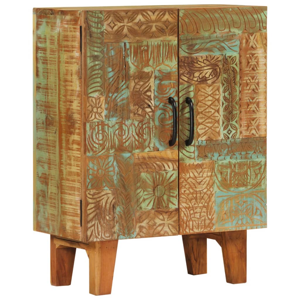 Levně vidaXL Ručně vyřezávaný příborník 55x30x75cm masivní recyklované dřevo