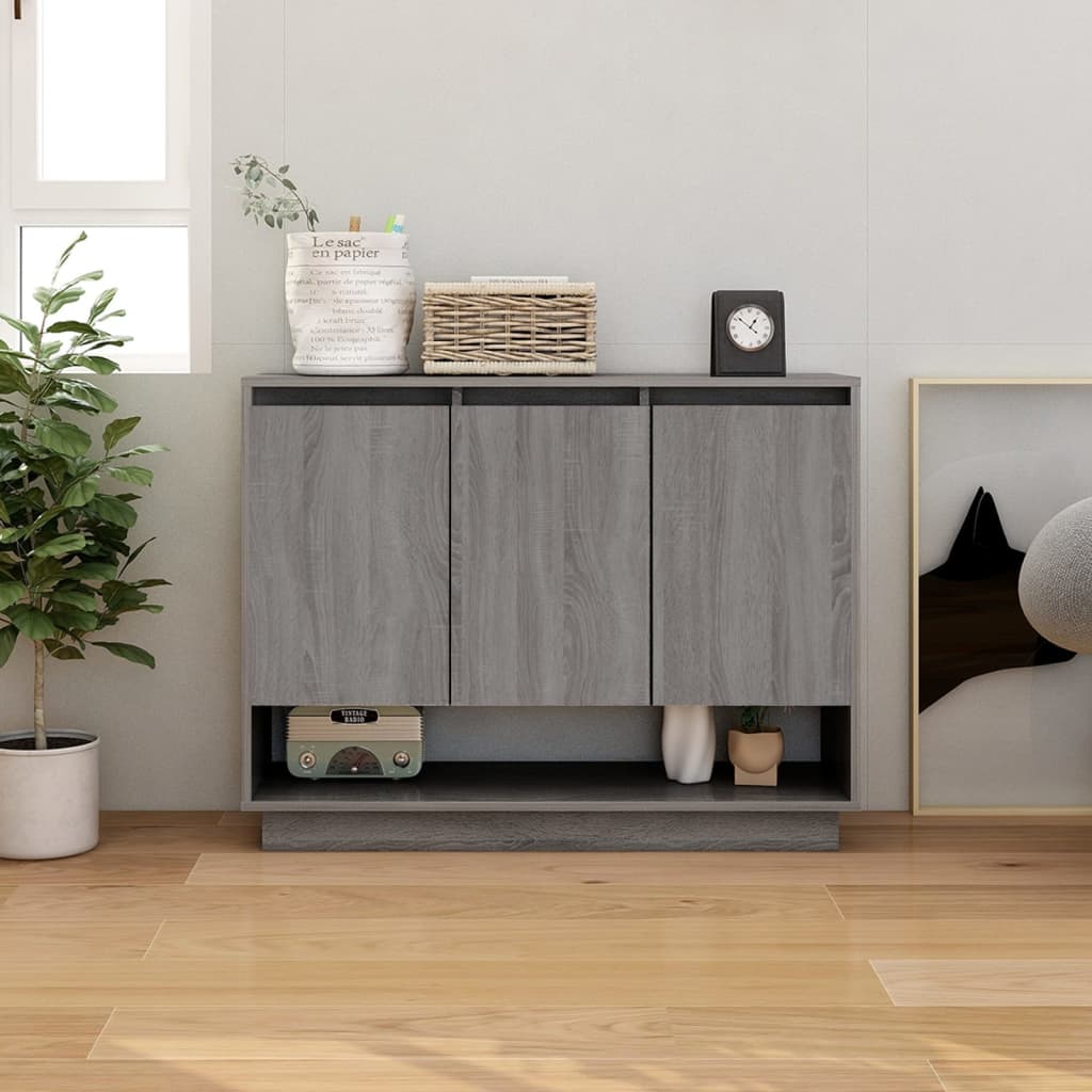 Levně vidaXL Příborník šedý sonoma 97 x 31 x 75 cm kompozitní dřevo