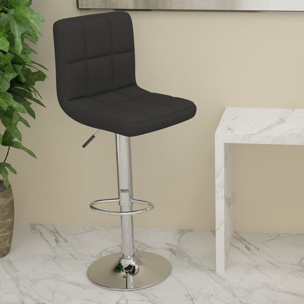 Levně vidaXL Barová židle černá textil