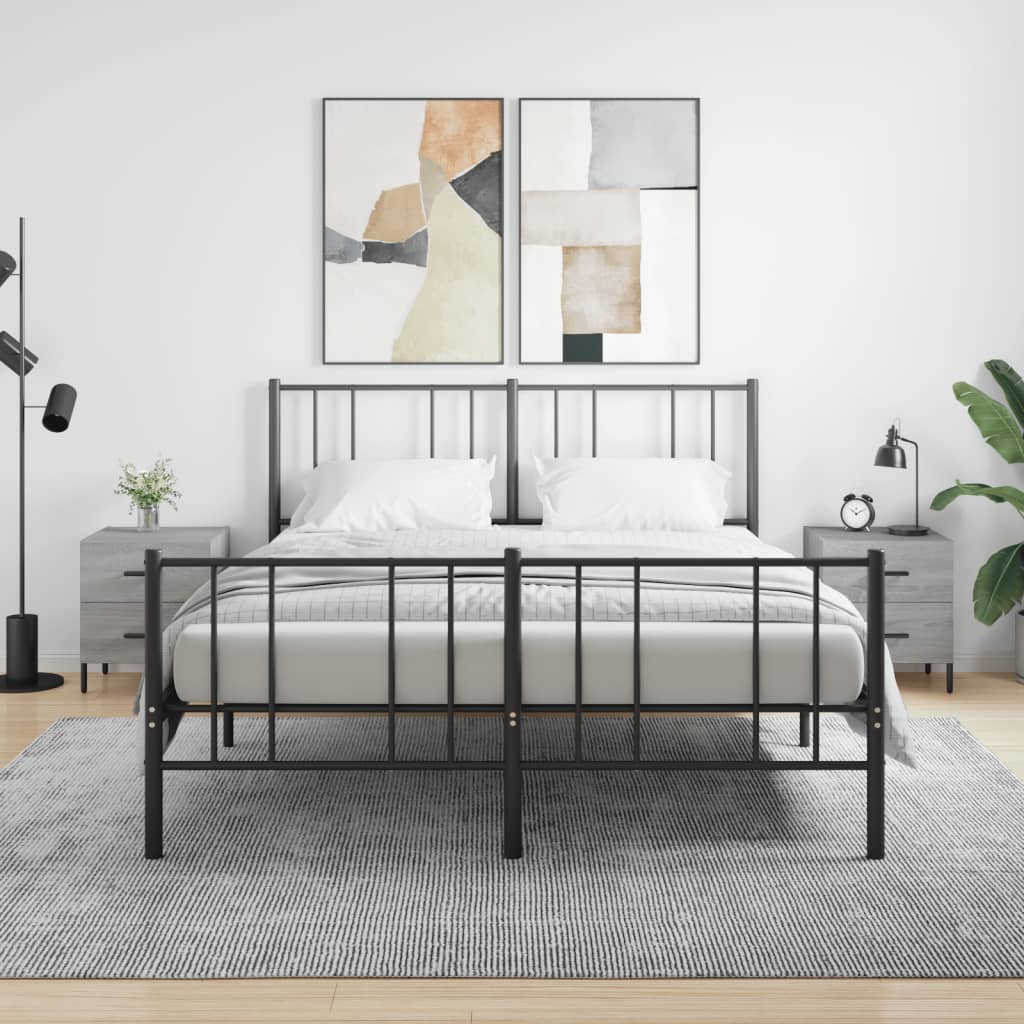 Levně vidaXL Noční stolky 2 ks šedé sonoma 40x35x47,5 cm kompozitní dřevo