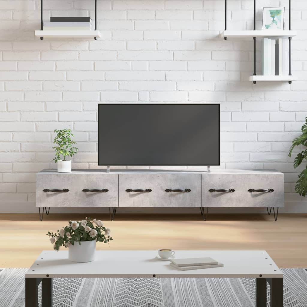 Levně vidaXL TV skříňka betonově šedá 150 x 36 x 30 cm kompozitní dřevo