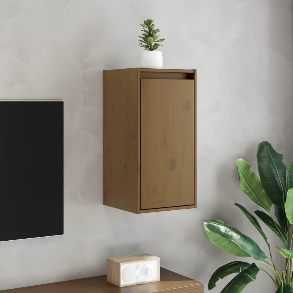 Levně vidaXL Nástěnné skříňky 2 ks medově hnědé 30x30x60 cm masivní borovice