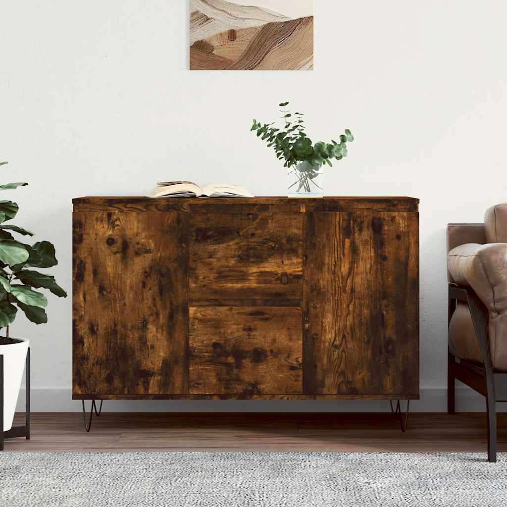 Levně vidaXL Příborník kouřový dub 101,5 x 35 x 70 cm kompozitní dřevo